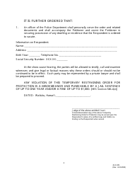 Form 2F-P-473 Temporary Restraining Order - Hawaii, Page 5