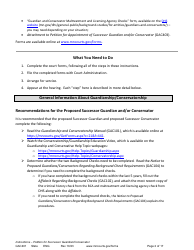 Form GAC401 Instructions - Petition for Successor Guardian/Conservator - Minnesota, Page 2