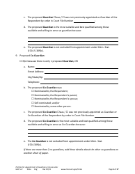 Form GAC5-U Petition for Appointment of General Conservator or Guardian - Minnesota, Page 5