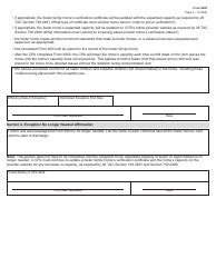 Form 4003 Foster Family Home Capacity Exception - Texas, Page 2