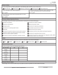 Form 2935 Admission Information - Texas, Page 2