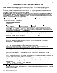 Document preview: Formulario DCF-F-CFS782-S Solicitud De Licencia Inicial: Campamentos De Dia Para Ninos - Wisconsin (Spanish)