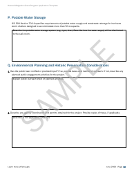 Community Safe Room: Application - Hazard Mitigation Grant Program - Sample, Page 12