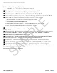 Community Safe Room: Application - Hazard Mitigation Grant Program - Sample, Page 22