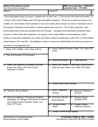 Document preview: Form SF-28 Affidavit of Individual Surety