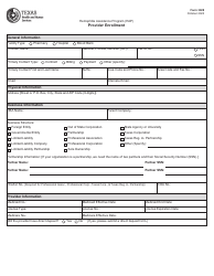 Form 3028 Provider Enrollment - Hemophilia Assistance Program (Hap) - Texas