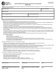 Document preview: Formulario 3301 Acuerdo Familiar Del Proyecto Del Centro De Tratamiento Residencial - Texas (Spanish)
