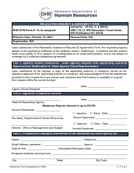 Relocation Request &amp; Agreement Form - Delaware