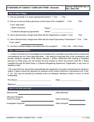Form DHR-STW-105.1-F Standards of Conduct Complaint Form - Statewide - Delaware, Page 3