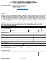 Document preview: Form HSMV96020 Public Official, Law Enforcement Agency Personnel and Others Request to Withhold Personal Information - Florida