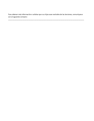 Combined HIV/She Parent Notification Letter - Washington (Spanish), Page 2
