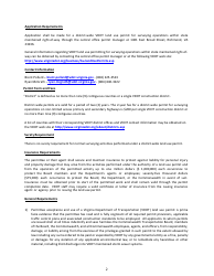 Form LUP-DWSV Land Use Permit - District-Wide Permit - Surveying Operations - Virginia, Page 2