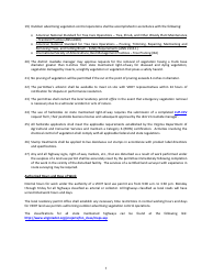 Form LUP-OAVC Land Use Permit - Outdoor Advertising Vegetation Control - Virginia, Page 5