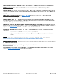 Foreign Registration Statement - Nonprofit and Nonprofit Professional Service Corporation - Washington, Page 3