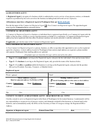 Foreign Registration Statement - Nonprofit and Nonprofit Professional Service Corporation - Washington, Page 5