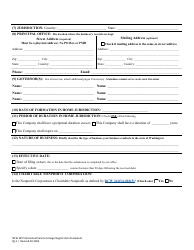 Foreign Registration Statement - Nonprofit and Nonprofit Professional Service Corporation - Washington, Page 6