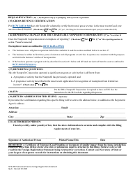 Foreign Registration Statement - Nonprofit and Nonprofit Professional Service Corporation - Washington, Page 7