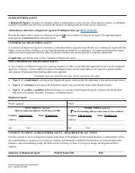 Foreign Registration Statement - Profit Business Entities - Washington, Page 5