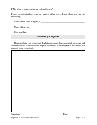 Form Supreme-20 Complaint Form - Rhode Island, Page 2