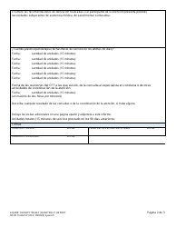 DSHS Formulario 10-662 Informe (Trimestral) De 90 Dias De Equinoterapia - Washington (Spanish), Page 2