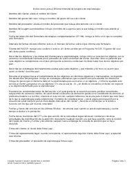 DSHS Formulario 10-662 Informe (Trimestral) De 90 Dias De Equinoterapia - Washington (Spanish), Page 3