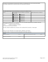 DSHS Formulario 10-661 Informe (Trimestral) De 90 Dias De Terapia Musical - Washington (Spanish), Page 2