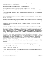 DSHS Formulario 10-661 Informe (Trimestral) De 90 Dias De Terapia Musical - Washington (Spanish), Page 3