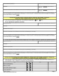 DSHS Form 14-144A Disability Report - Washington (French), Page 3