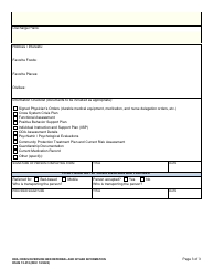 DSHS Form 15-318 Dda Diversion Services Referral and Intake Information - Washington, Page 3