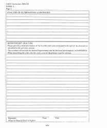 FmHA Form 2006-EE Exhibit A Requirements Analysis/Analysis of Alternatives/Benefit/Cost Analysis, Page 2
