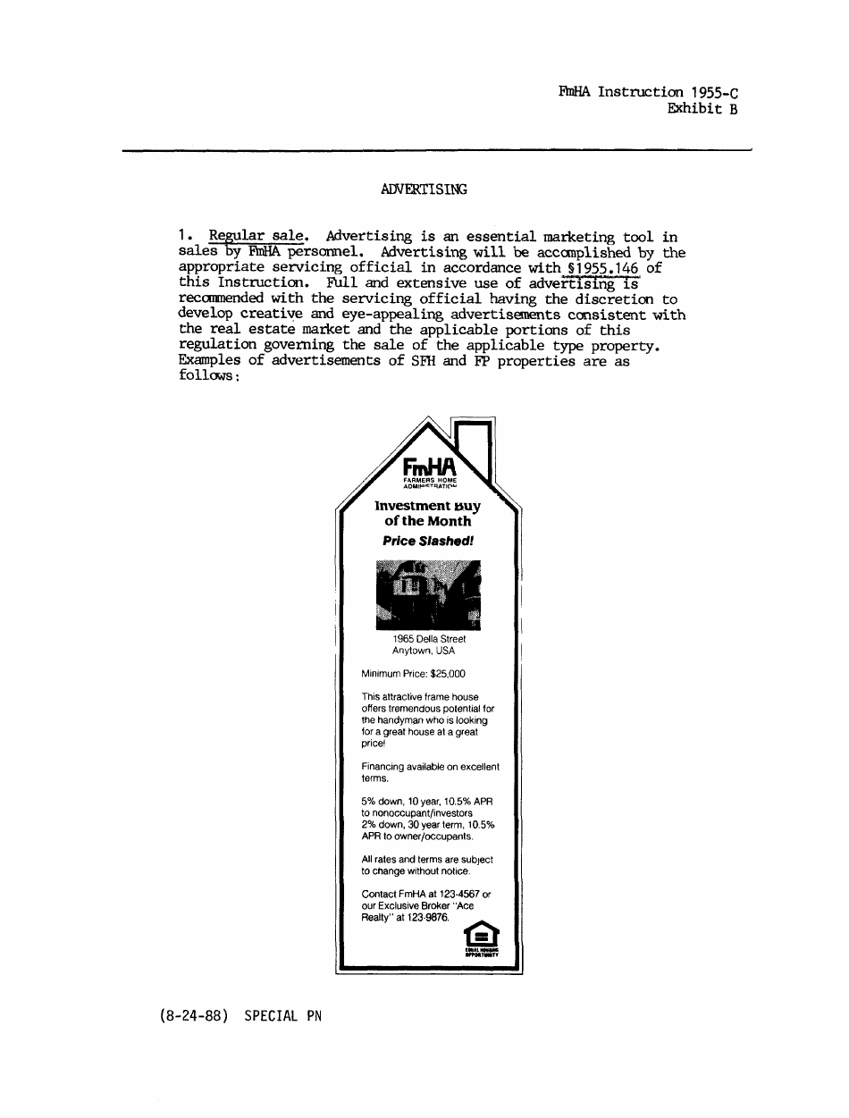 FmHA Form 1955-C Exhibit B, C, D - Fill Out, Sign Online and Download ...