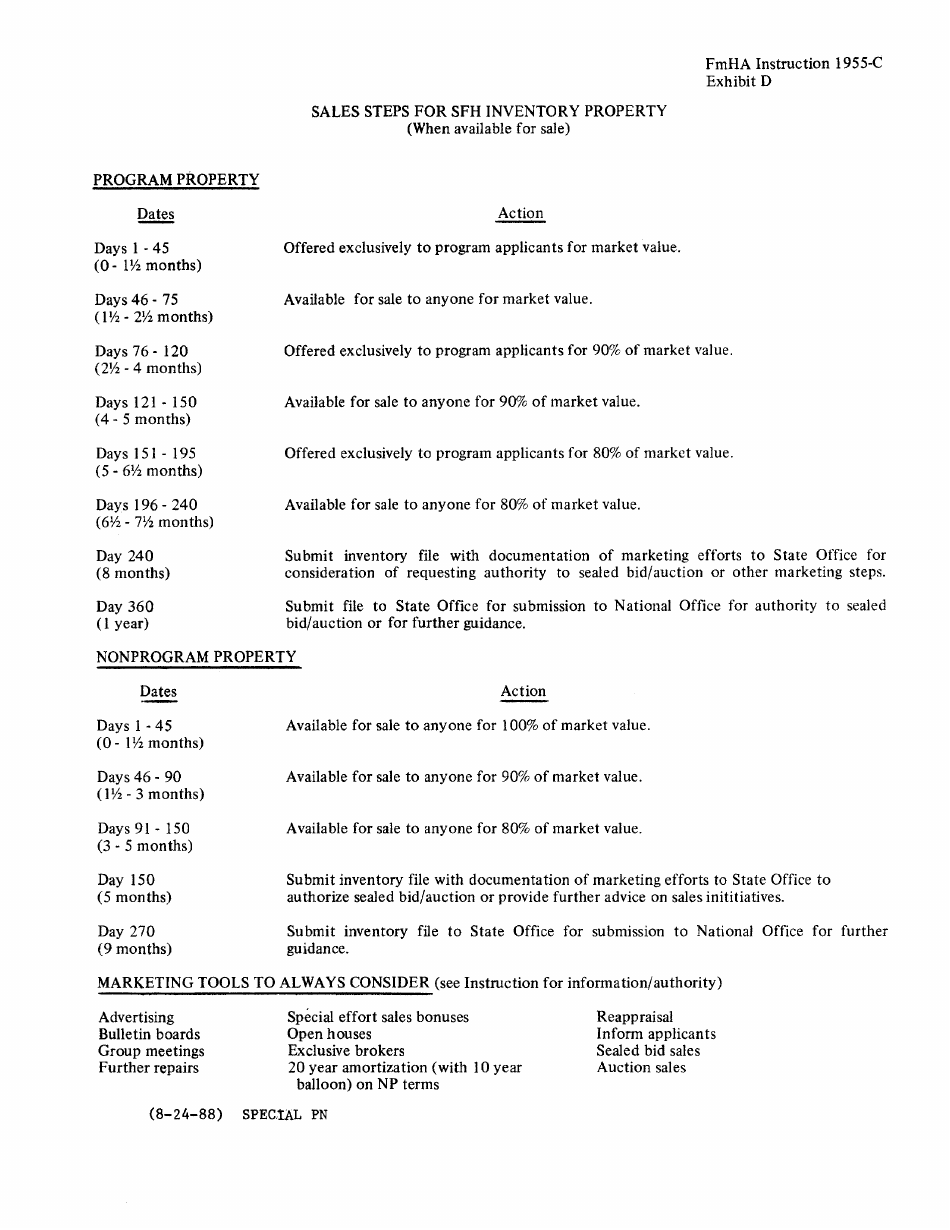 FmHA Form 1955-C Exhibit B, C, D ####, Page 22