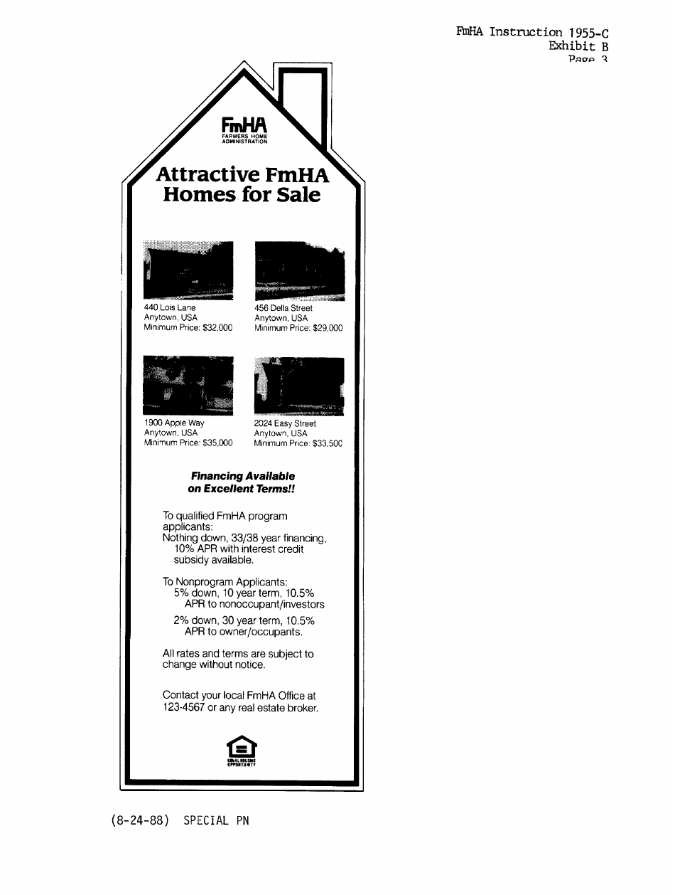 FmHA Form 1955-C Exhibit B, C, D ####, Page 3