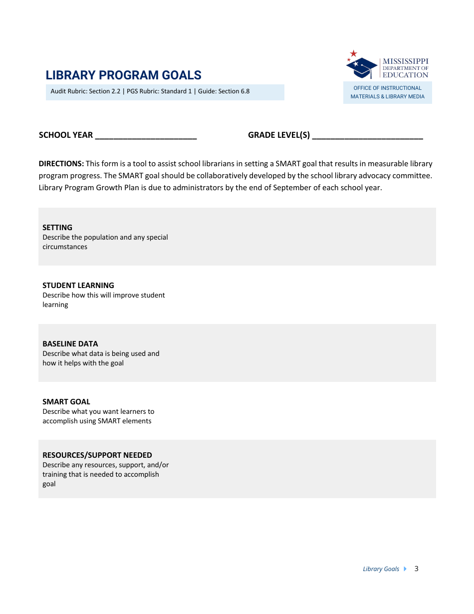 Student Learning Outcomes - Mississippi, Page 3