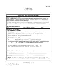 Document preview: Form HB-1-3550 Appendix 8 Verifications