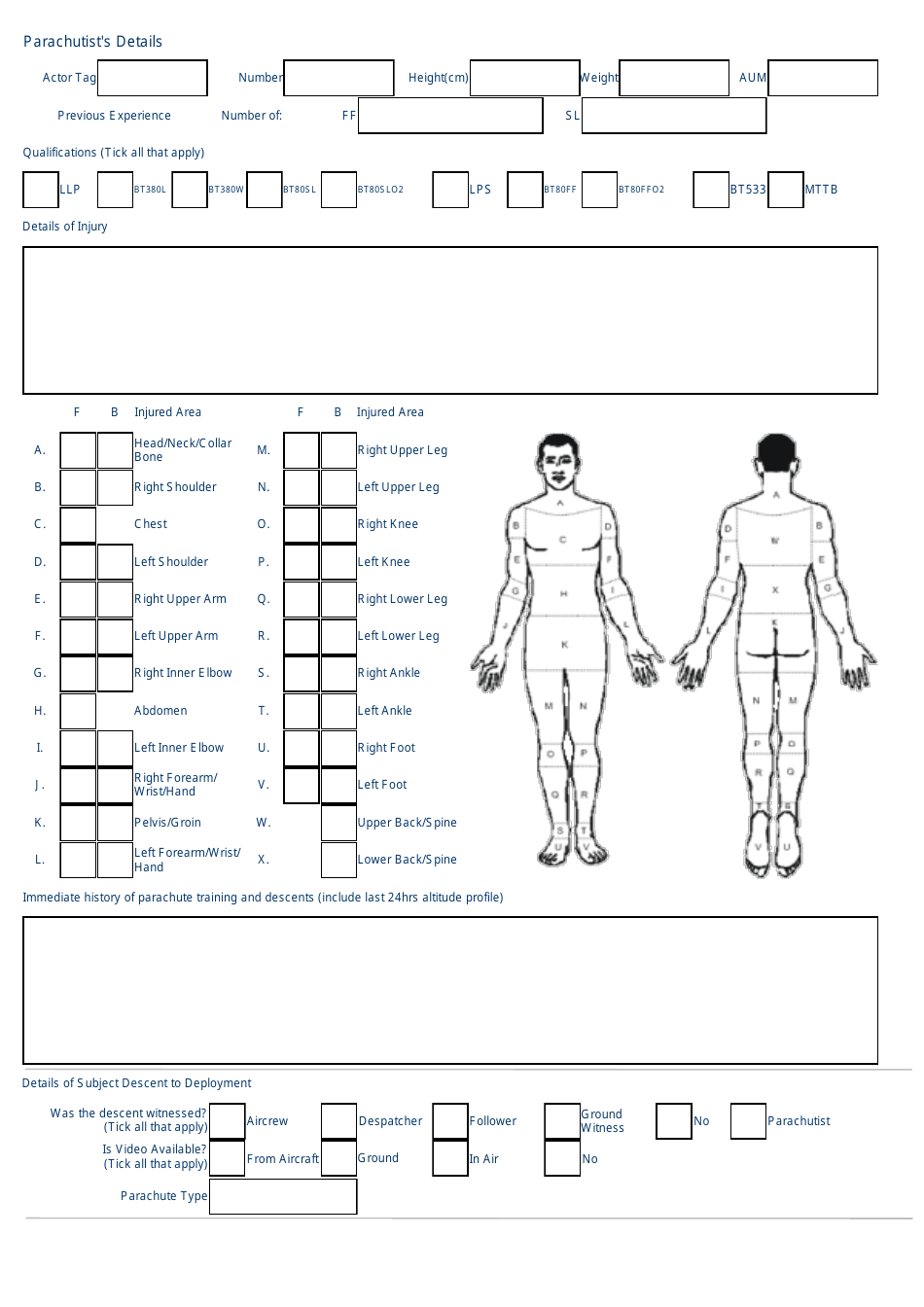 Defence Air Safety Occurrence Report - Parachuting Section - United Kingdom, Page 2