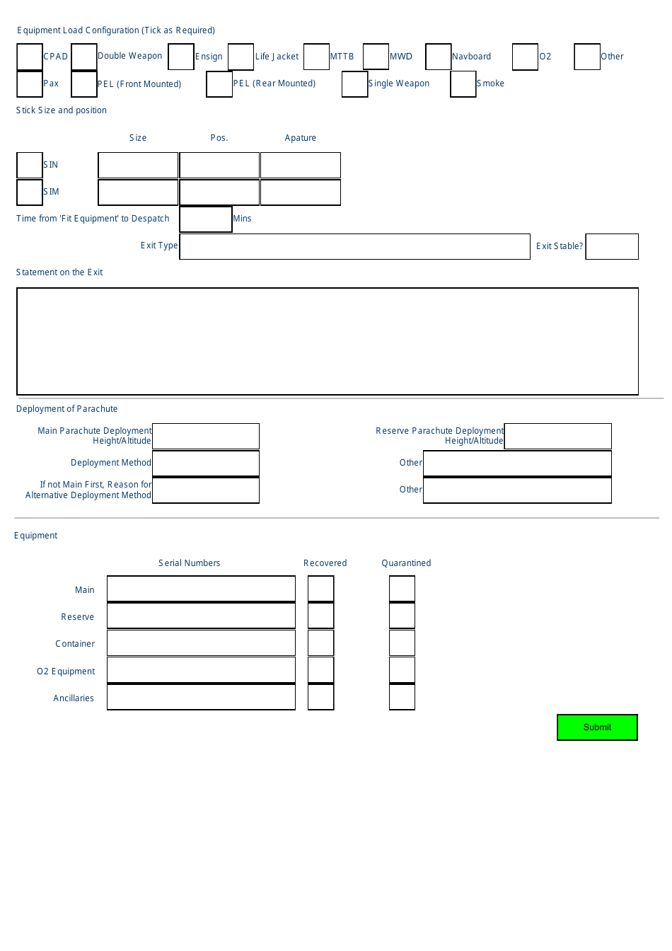 Defence Air Safety Occurrence Report - Parachuting Section - United Kingdom, Page 3