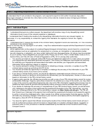 Child Development and Care (CDC) License Exempt Provider Application - Michigan, Page 9