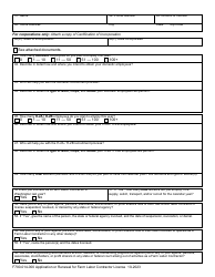 Form F700-014-000 Application or Renewal for Farm Labor Contractor License - Washington (English/Spanish), Page 2
