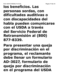 Formulario FAA-1847A-SXLP Solicitud De Reemplazo Por Robo De Beneficios Electronicos (Letra Extra Grande) - Arizona (Spanish), Page 19