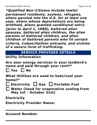 Form EAP-1002A-LP Liheap Application (Large Print) - Arizona, Page 6