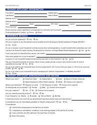 Form ARA-1000A Arizona Rental Assistance Manual Application - Arizona, Page 2