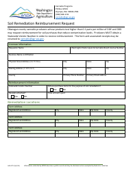 Document preview: Form AGR-4772 Soil Remediation Reimbursement Request - Washington