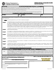 Form DLI-ERD-WCR003 Application for Independent Contractor Exemption Certificate - Montana, Page 2