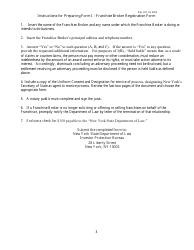Form I (DOS-17) Franchise Broker Registration Form - New York, Page 3