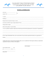 Sign Permit Application - Village of Westhampton Beach, New York, Page 3