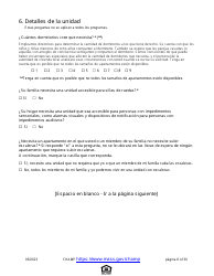 Solicitud De Vivienda Comun Para Programas De Massachusetts - Massachusetts (Spanish), Page 8
