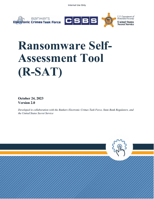 Ransomware Self-assessment Tool (R-Sat)