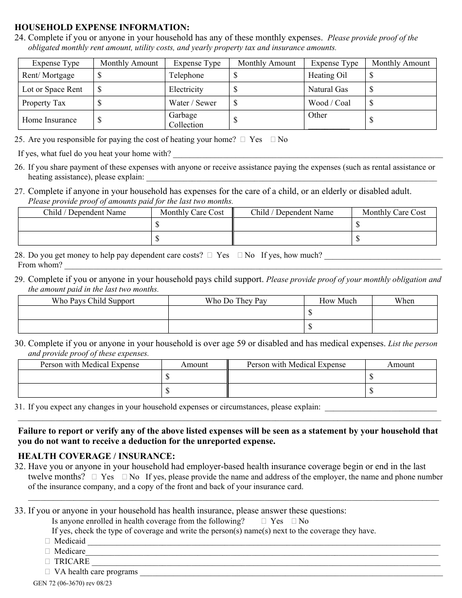 Form Gen72 Download Fillable Pdf Or Fill Online Eligibility Review Form 