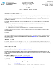 Document preview: Instructions for Form EIA-803 Weekly Crude Oil Stocks Report
